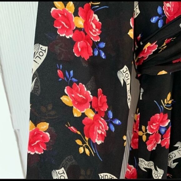 Vintage Dana Buchman Floral Silk Dress Size 6 - Picture 6 of 9